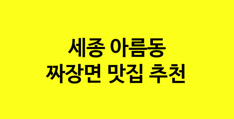 MAe.ma | 짜장면추천 세종 아름동 짜장면잘하는 맛집 방문해 보세요 norang.Image3__800_800-99